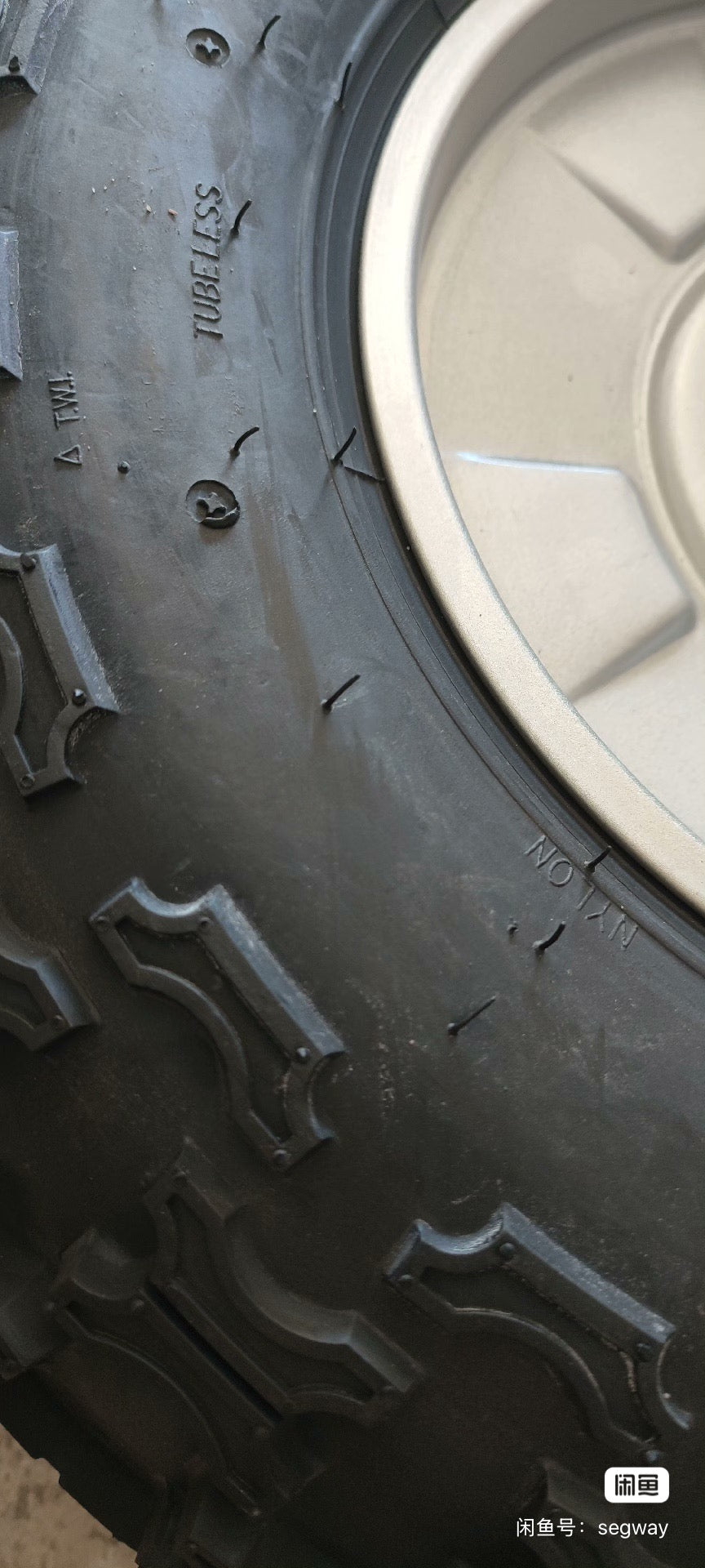 Nuevo conjunto de cubo de rueda y neumático para Segway X2 PT SE (plateado)