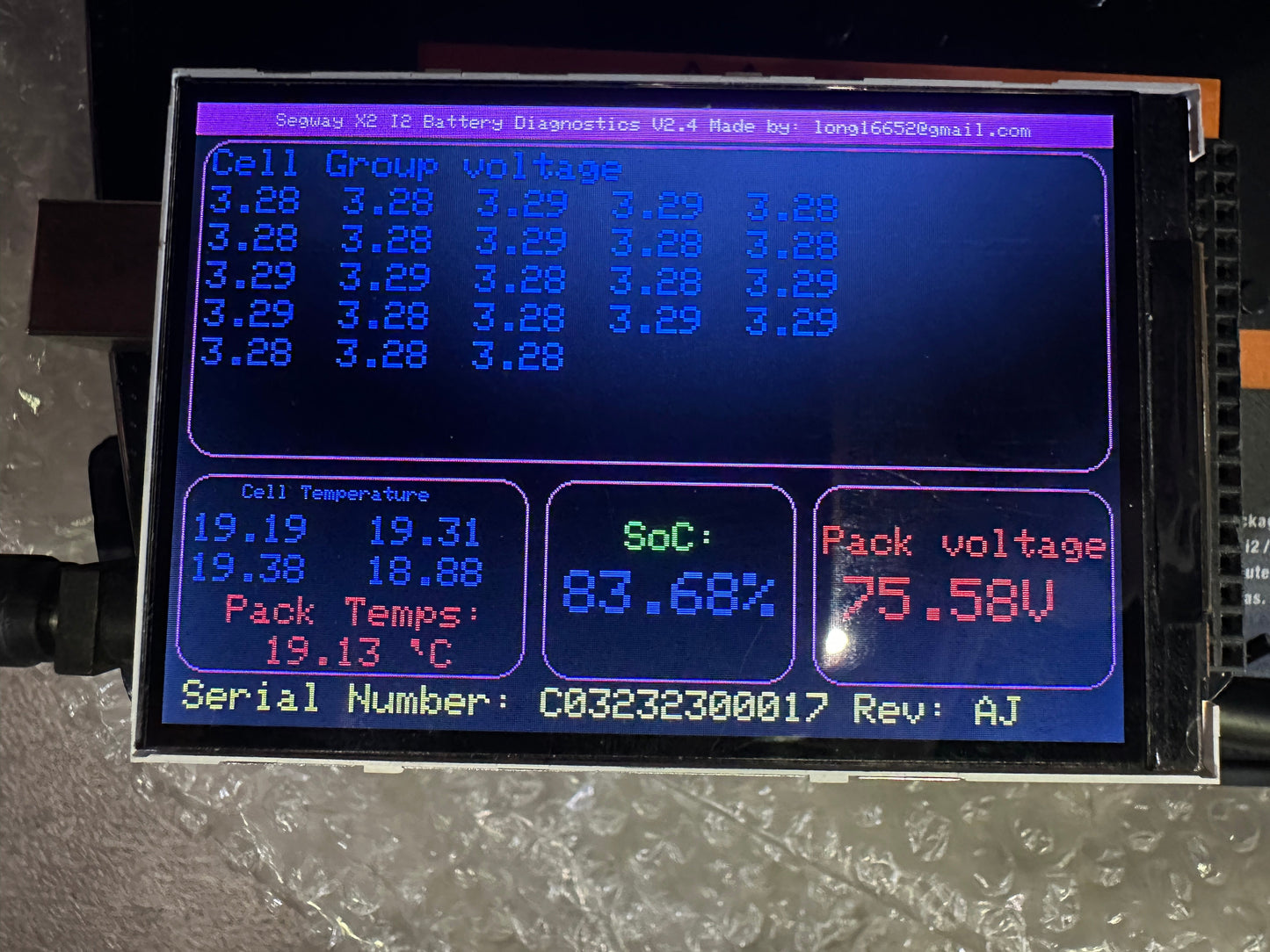 Kit de prueba de diagnóstico de batería para Segway i2 X2 SE PT