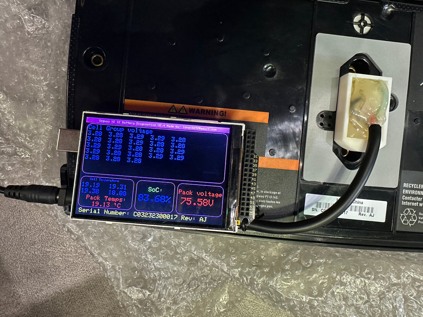 Kit de prueba de diagnóstico de batería para Segway i2 X2 SE PT